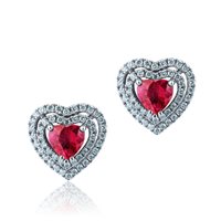 Pendientes Mirco Visconti Mujer in Oro blanco Rubino 0.76 Ct ABA1059/R - ABA1059/R